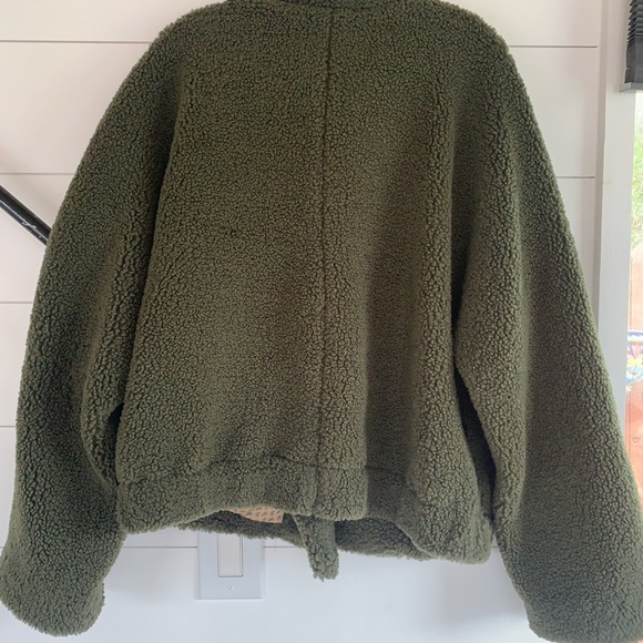 We The Free Olive Teddy Jacket - Picture 3 of 7